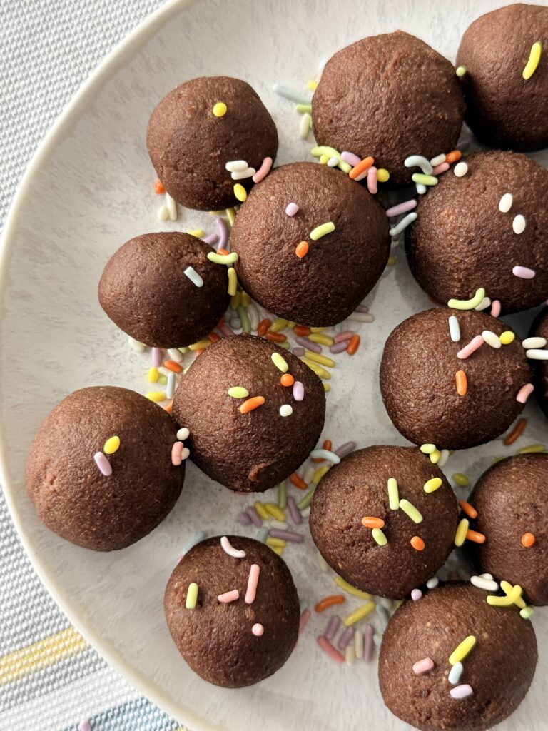Chickpea Brownie Bites | Easy No-Bake Snack