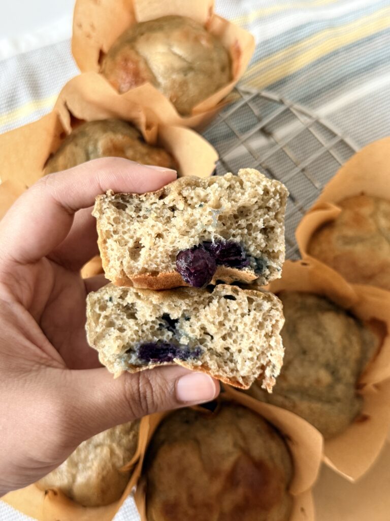 Blueberry Cottage Cheese Muffin