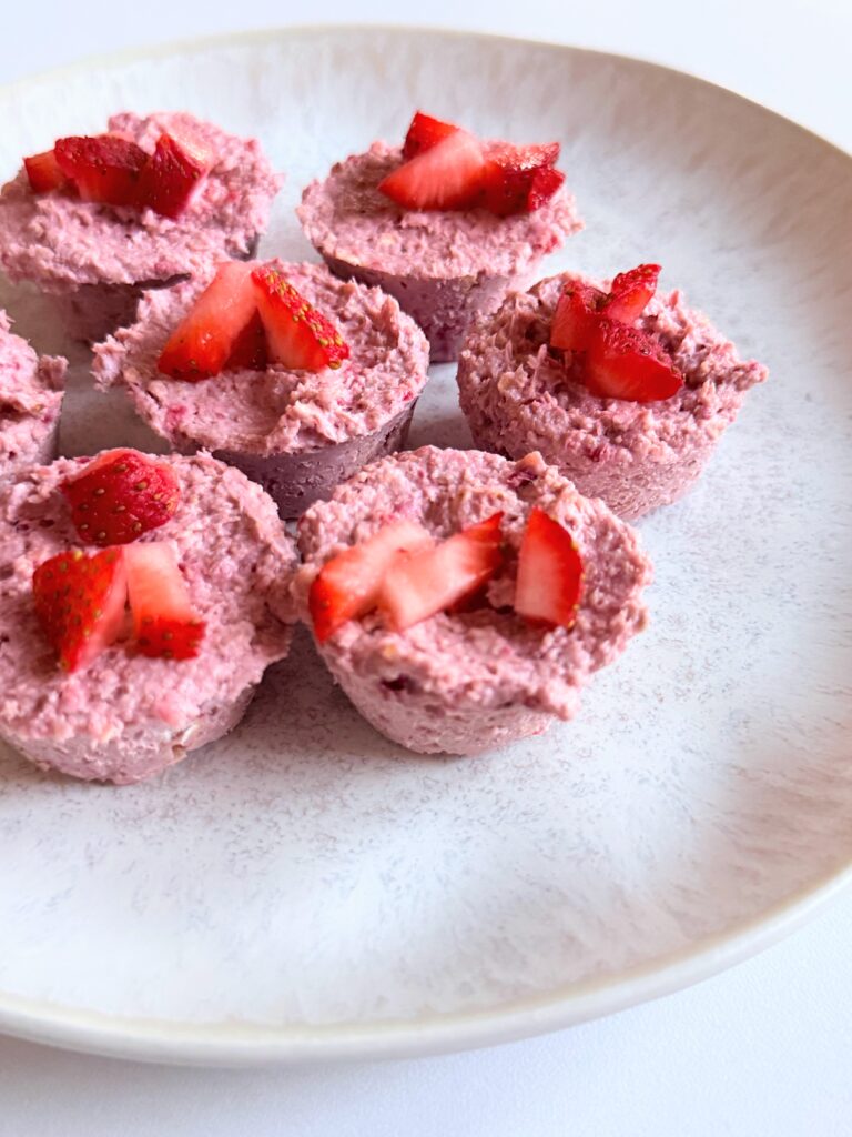 No-Bake Strawberry Cheesecake Bites | Toddler Snack