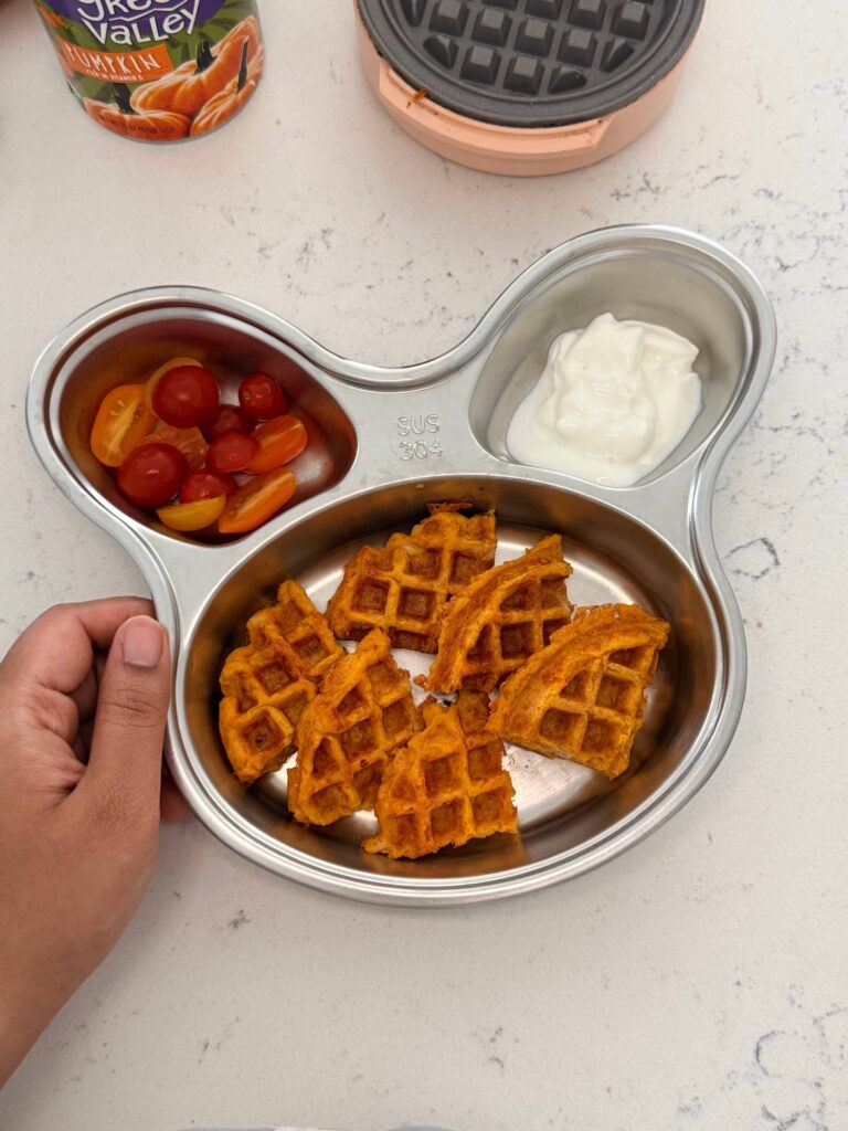 Pumpkin White Bean Waffles